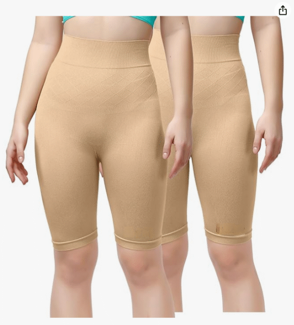 Women's Tummy Control Shapewear Thigh Slimmer Shorts High Waist Shaper(Plain) - Image 5