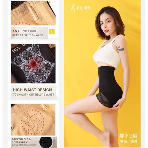 Shapewear Shorts Tummy Control Shapewear Invisible Shaping Shorts High Waisted Body Shaper Shorts Under Dress - Image 5
