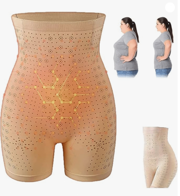 Women's Tummy Control Shapewear Thigh Slimmer Shorts High Waist Shaper(Dotted) - Image 8