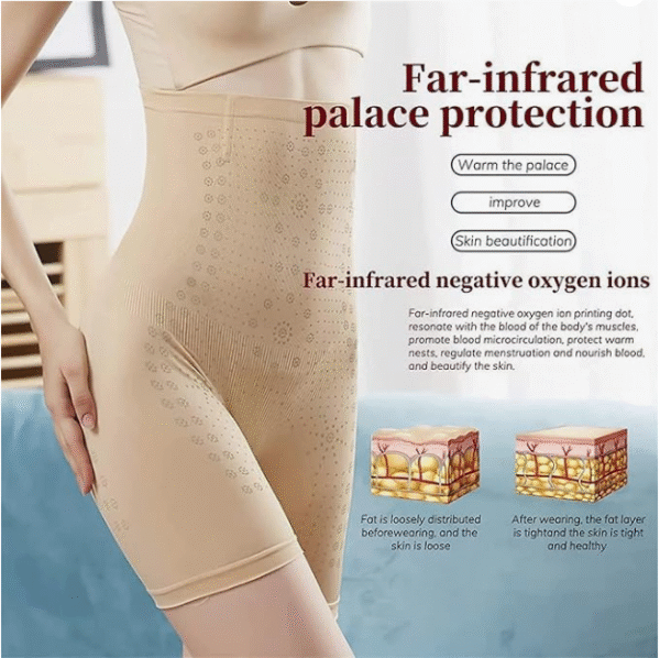 Women's Tummy Control Shapewear Thigh Slimmer Shorts High Waist Shaper(Dotted) - Image 10
