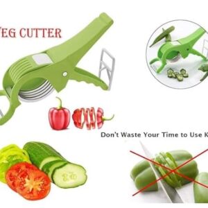 Z-2-in-1 Veg & Fruit Cutter with Peeler (Multi, 5 Blades)