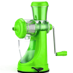 Z- Manual Fruit & Vegetable Juicer with Steel Handle & Waste Collector – Compact, Durable & Easy to Clean (Blue)